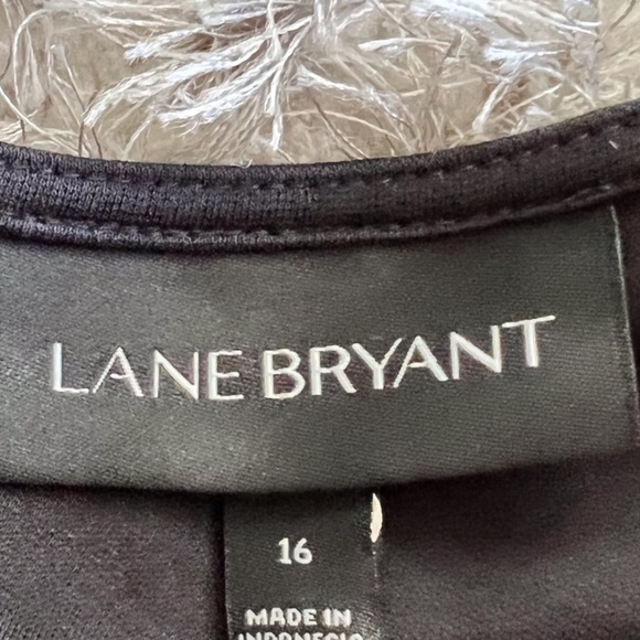 Lane Bryant Black Beaded Front Dress Size 16 - Picture 4 of 4